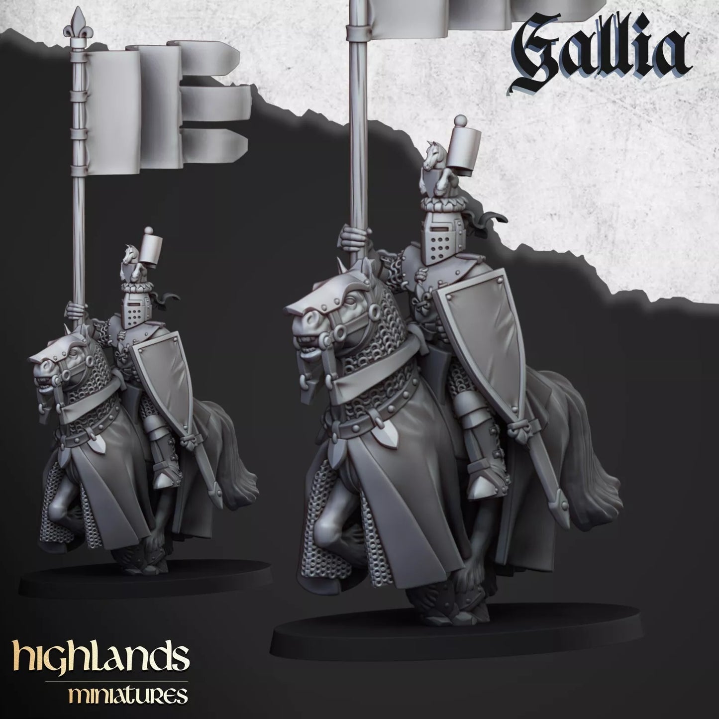 Knights of Gallia - Highlands Miniatures | Compatible with OW, WFB, AOF, and More