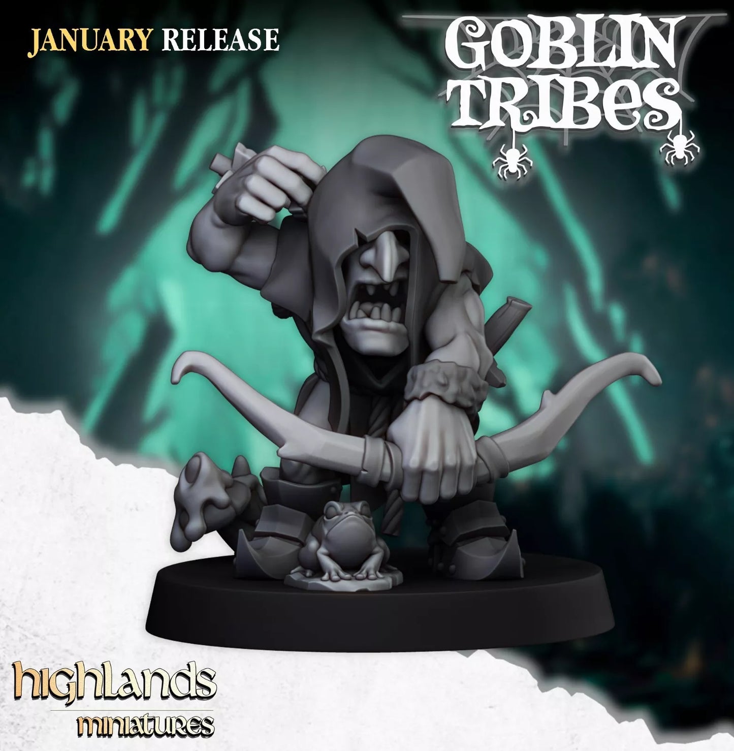 Fantasy Wargaming Swamp Goblins w/Bows | Compatible with OW, WFB, AOF, and More