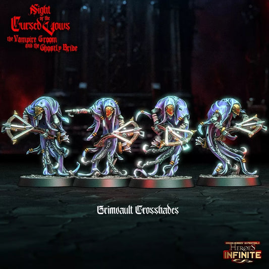 Grimvault Crosshades, 5-Man Squad - Night of the Cursed Vows | Compatible with Tabletop Wargames