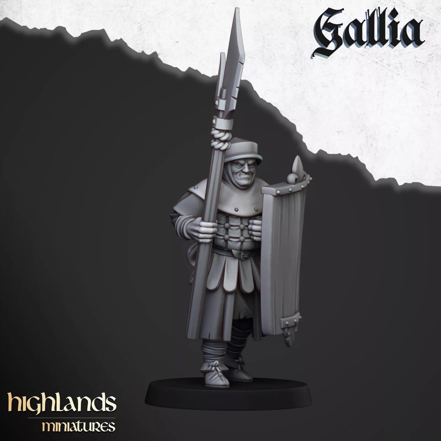 Gallia Men at Arms - Highlands Miniatures | Compatible with OW, WFB, AOF, and More