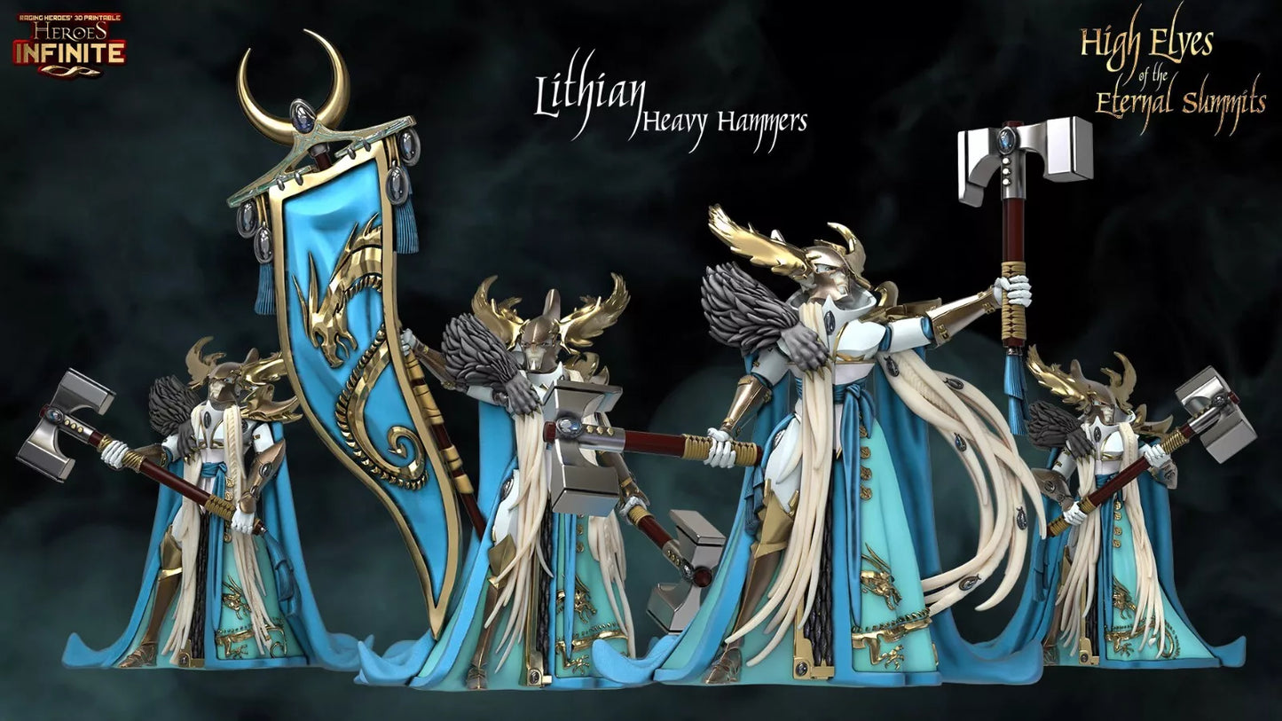 Lithian Heavy Hammers, Elite Troop Unit of the Eternal Summits - Eternal Summits | Compatible with Tabletop Wargames