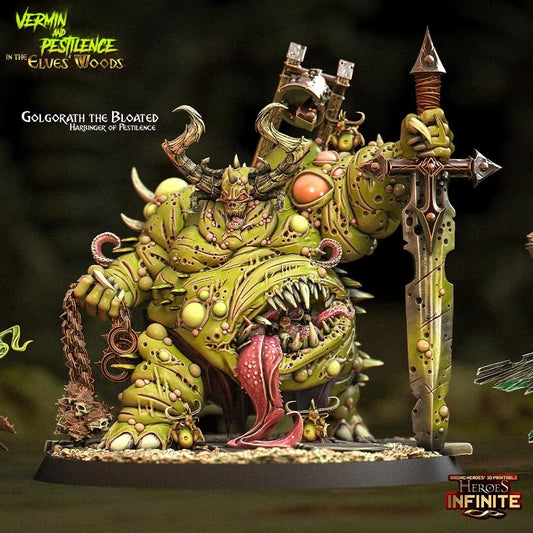 Golgorath the Bloated, Harbringer of Pestilence - Vermin and Pestilence | Compatible with Tabletop Wargames