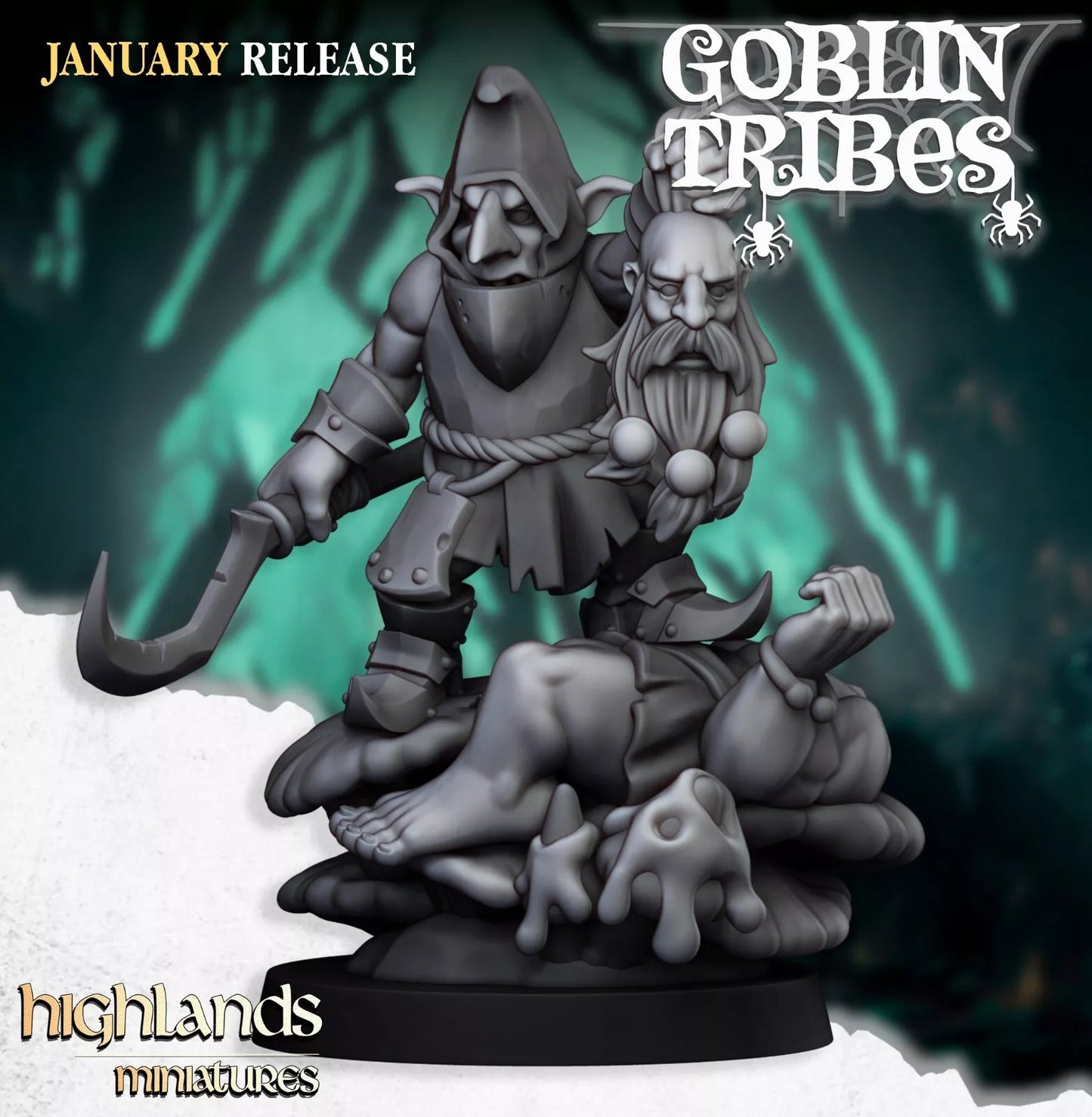 Fantasy Wargaming Swamp Goblins Boss | Compatible with OW, WFB, AOF, and More