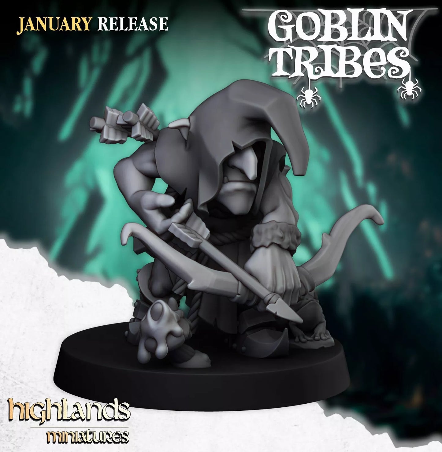 Fantasy Wargaming Swamp Goblins w/Bows | Compatible with OW, WFB, AOF, and More