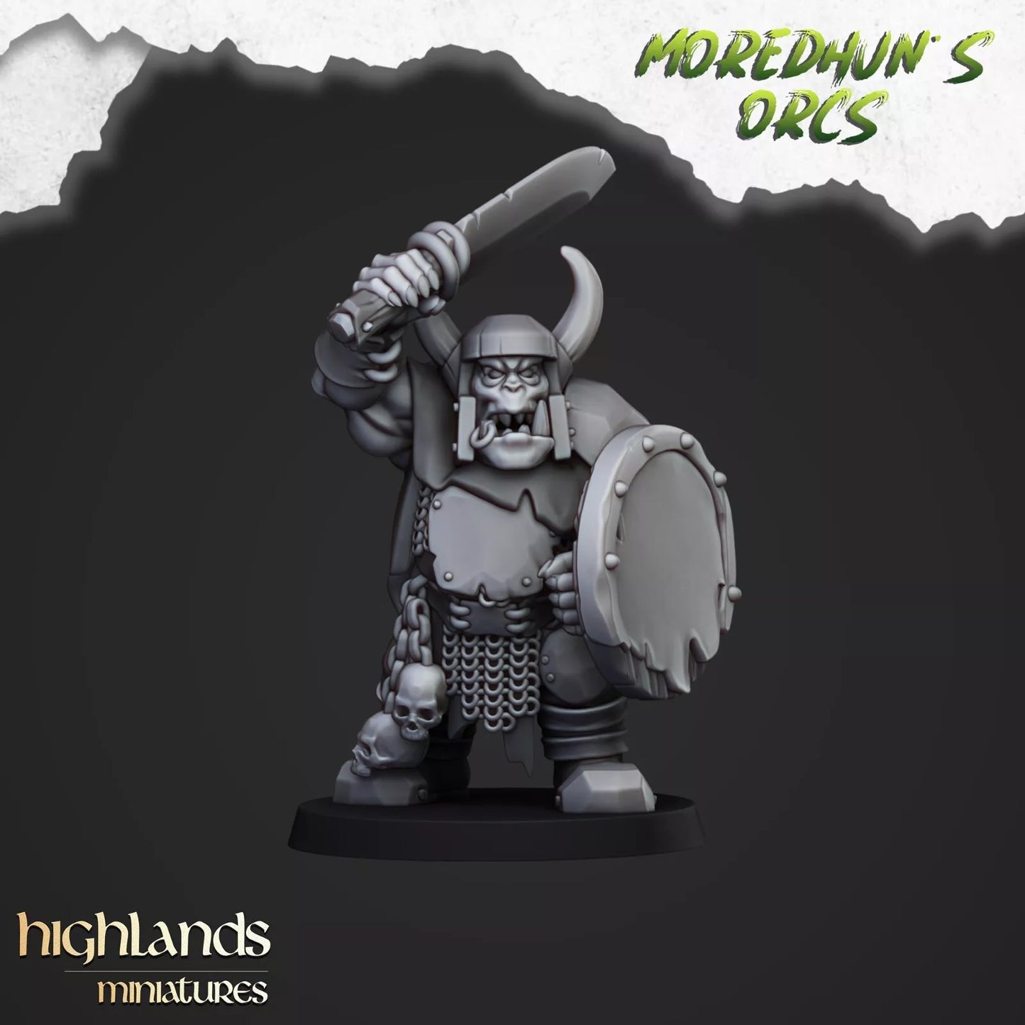 Fantasy Wargaming Armored Orcs | Compatible with OW, WFB, AOF, and More