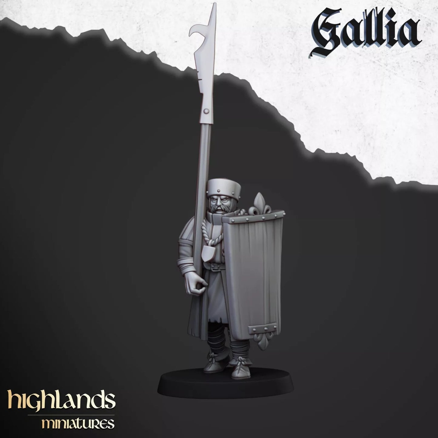 Gallia Men at Arms - Highlands Miniatures | Compatible with OW, WFB, AOF, and More