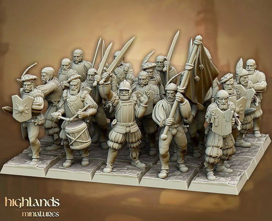 Sunland Imperial Swordsmen Unit | Compatible with OW, WFB, AOF, and More