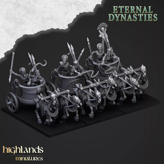 Ancient Skeletal Chariots | Compatible with OW, WFB, AOF, and More