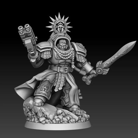 Sons of Spartania - Heavy Assault HQ Captain | For Tabletop Wargames