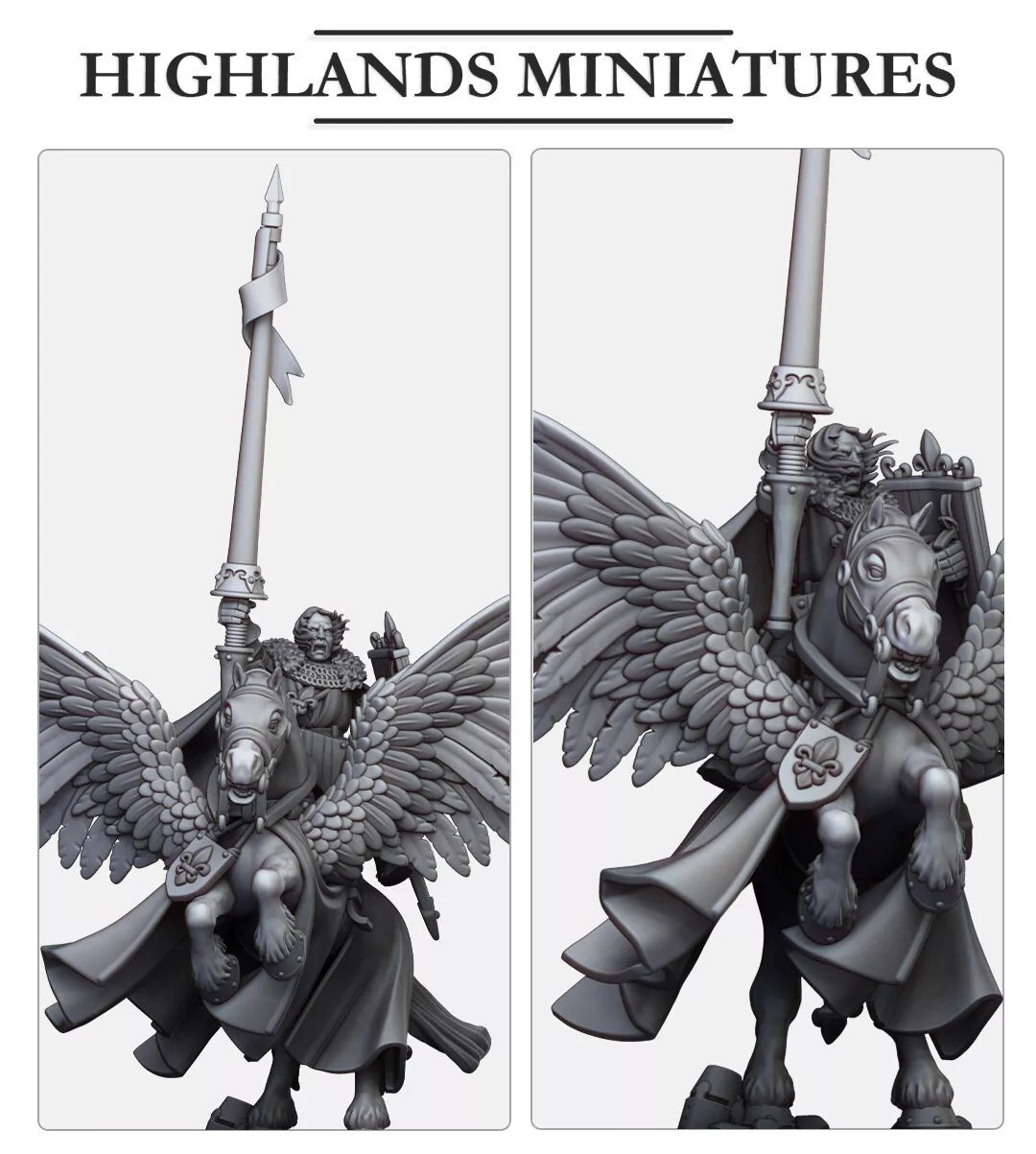 Sir Lancelot, High Duke of Gallia - Highlands Miniatures | Compatible with OW, WFB, AOF, and More