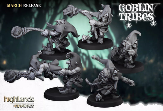 Fantasy Wargaming Swamp Goblins Stonethrowers | Compatible with OW, WFB, AOF, and More