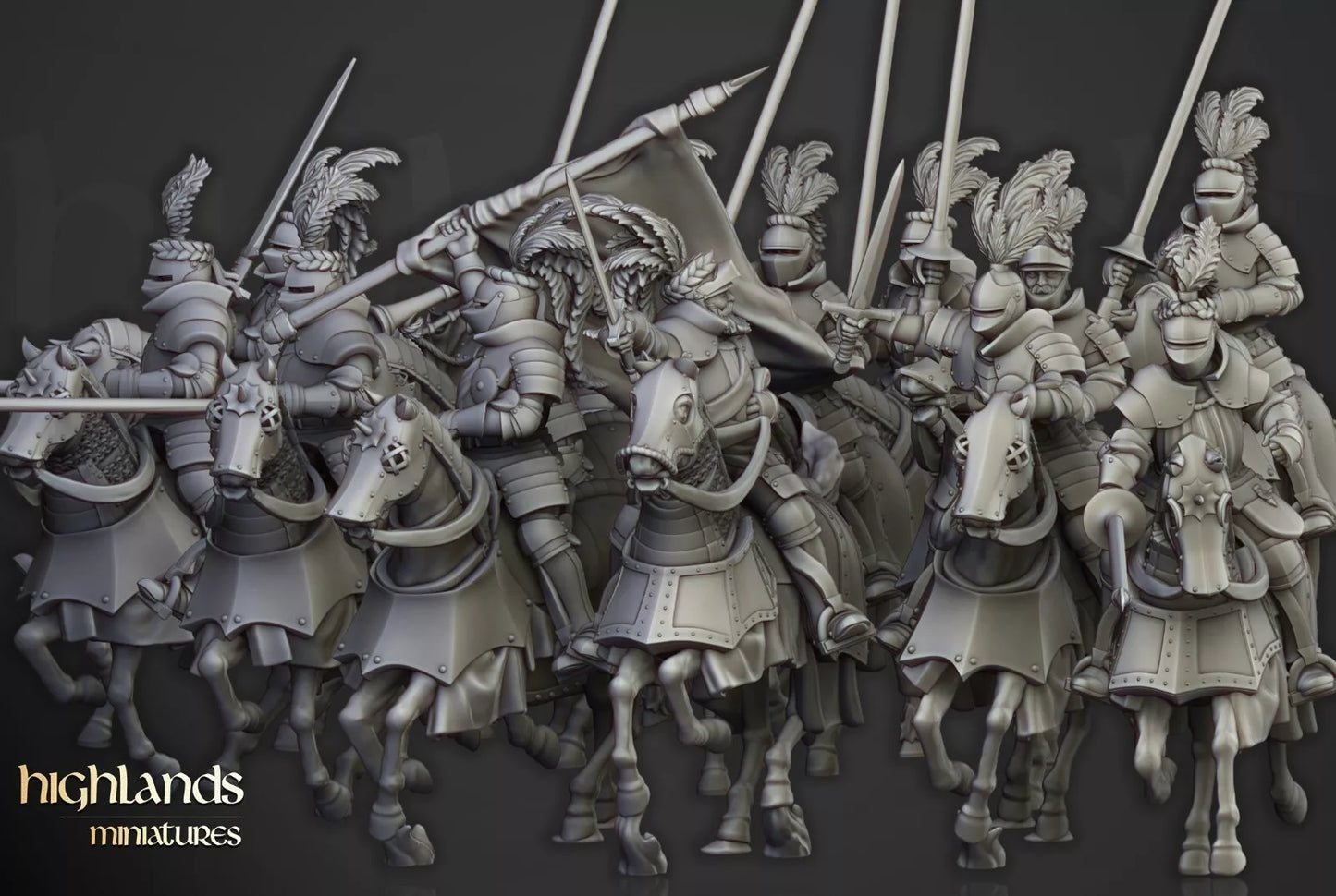 Sunland Imperial Knights Halberdiers Unit | Compatible with OW, WFB, AOF, and More