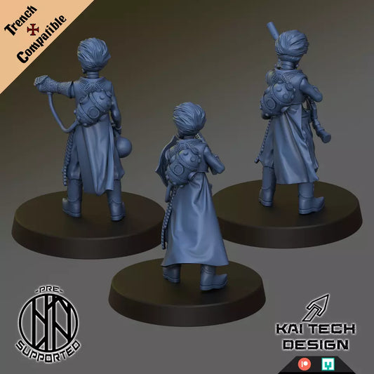 Sultanate Alchemists (3-Man Squad) - Trench Warband Miniatures | Compatible with Tabletop Wargames