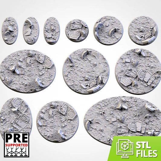 Graveyard Thematic Bases 10 Pack For Miniatures