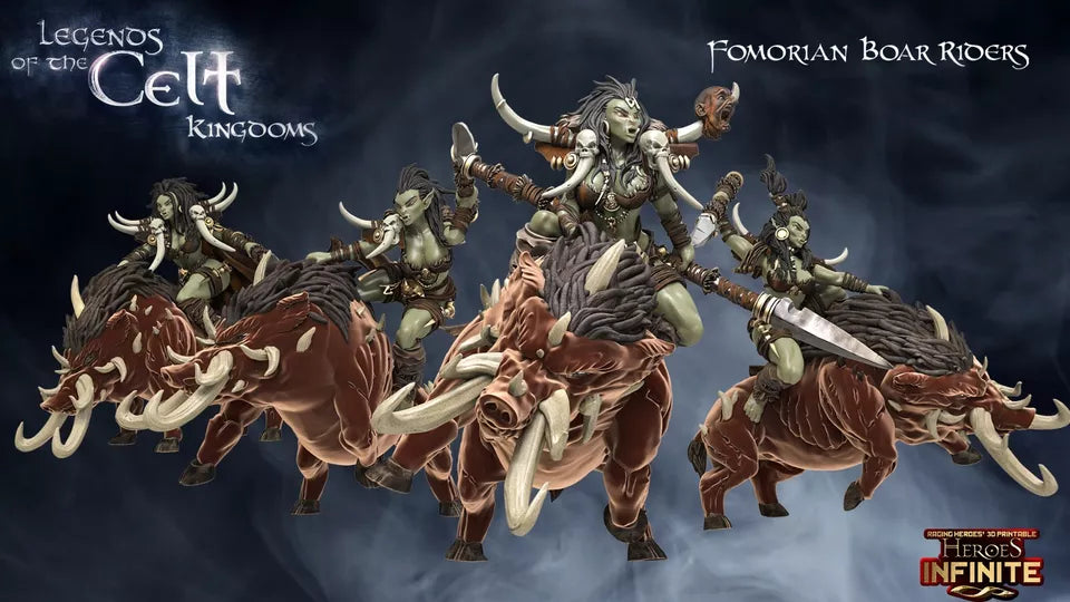 Fomorian Boar Riders (4-Rider Unit)