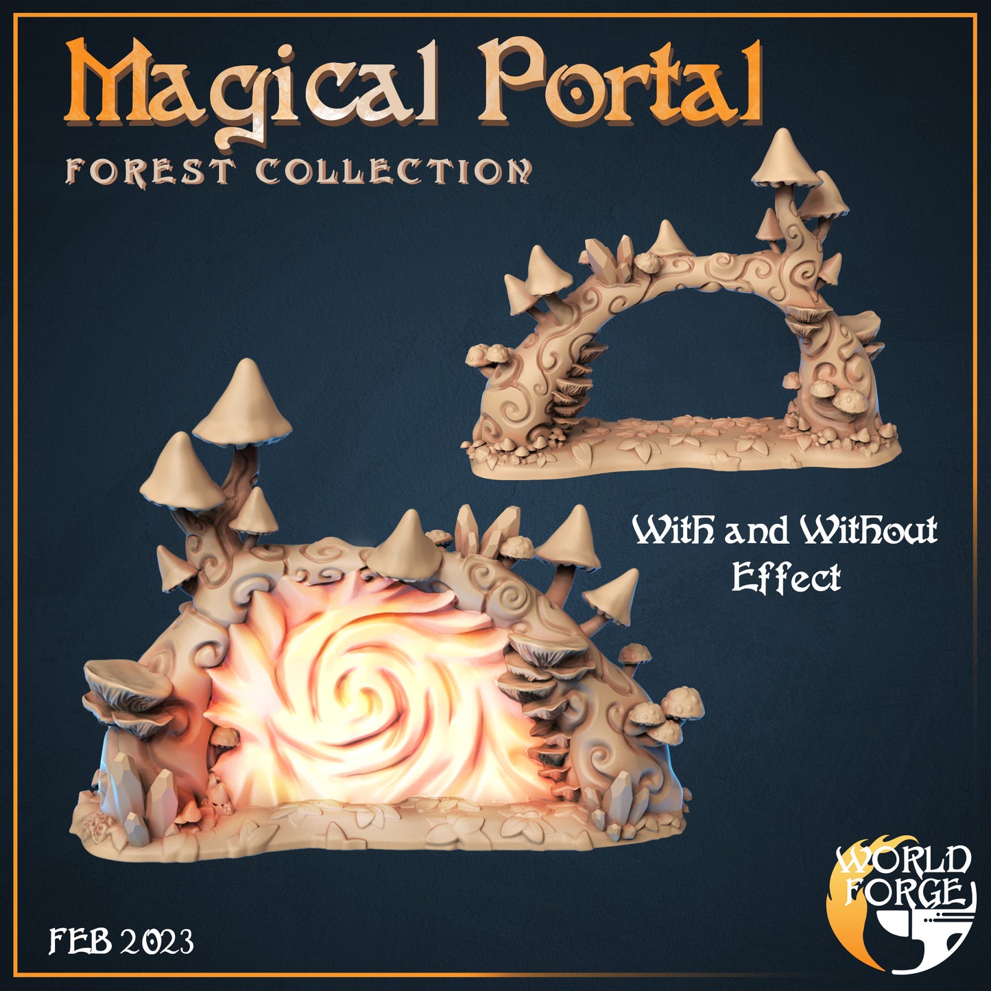 Magical Forest Magical Portal 3D Resin Printed DnD (D&D) Pathfinder Miniatures