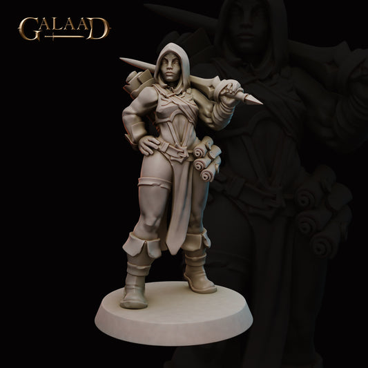 Battle Mage 01:  3D Resin Printed DnD (D&D) Pathfinder Miniatures