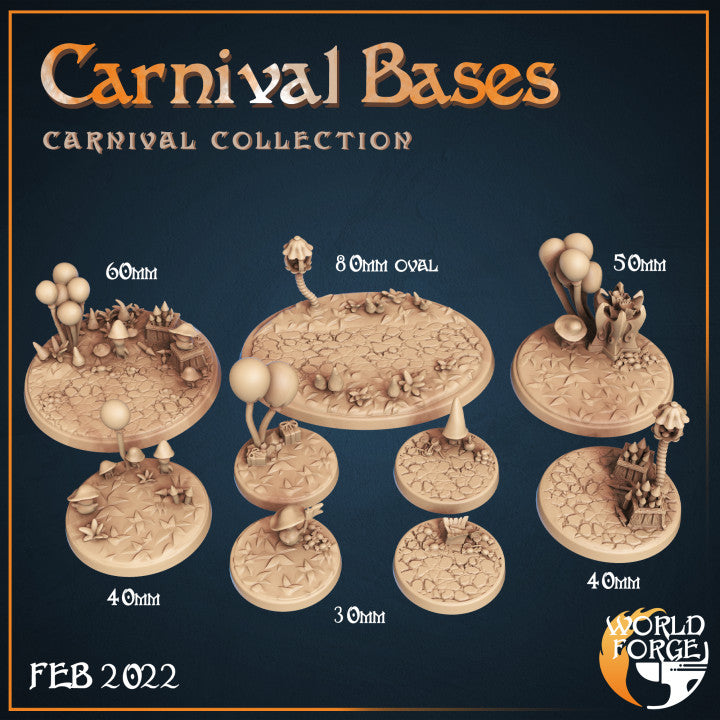 Carnival Bases 3D Resin Printed DnD (D&D) Pathfinder Miniatures