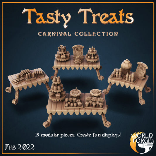 Carnival Tasty Treats 3D Resin Printed DnD (D&D) Pathfinder Miniatures