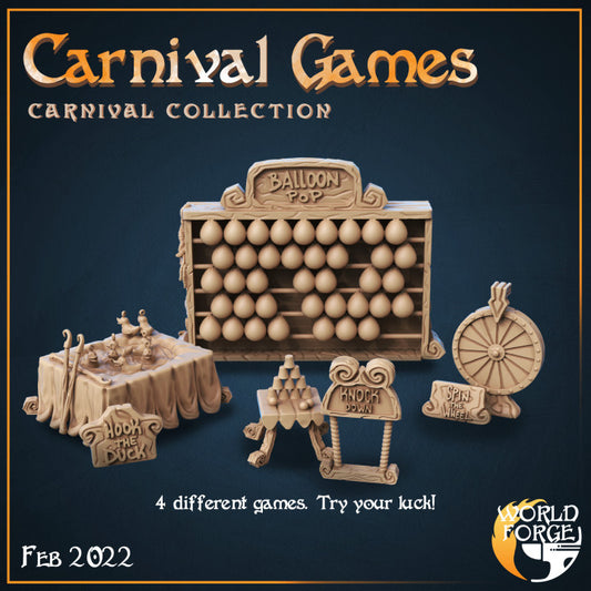 Carnival Games 3D Resin Printed DnD (D&D) Pathfinder Miniatures