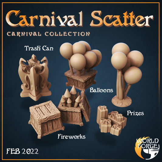 Carnival Scatter 3D Resin Printed DnD (D&D) Pathfinder Miniatures