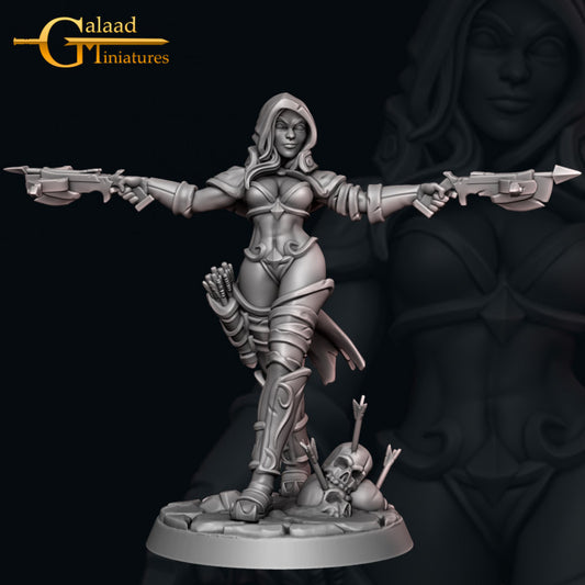 Hunter-02v1: 3D Resin Printed DnD (D&D) Pathfinder Miniatures