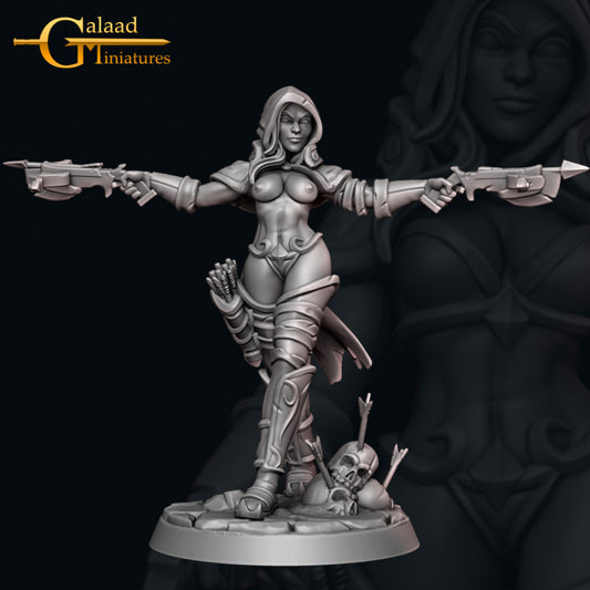 Hunter-02v1 NSFW: 3D Resin Printed DnD (D&D) Pathfinder Miniatures