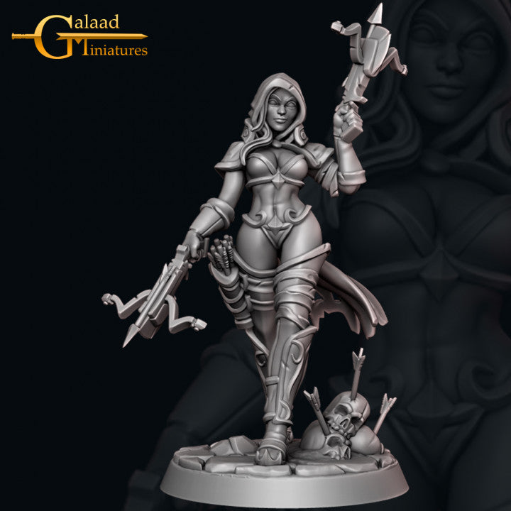 Hunter-02v2: 3D Resin Printed DnD (D&D) Pathfinder Miniatures