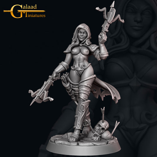 Hunter-02v2 NSFW: 3D Resin Printed DnD (D&D) Pathfinder Miniatures