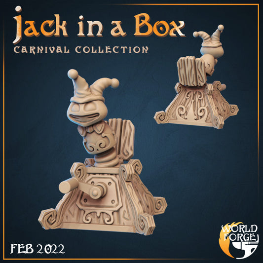 Carnival Jack in the Box 3D Resin Printed DnD (D&D) Pathfinder Miniatures