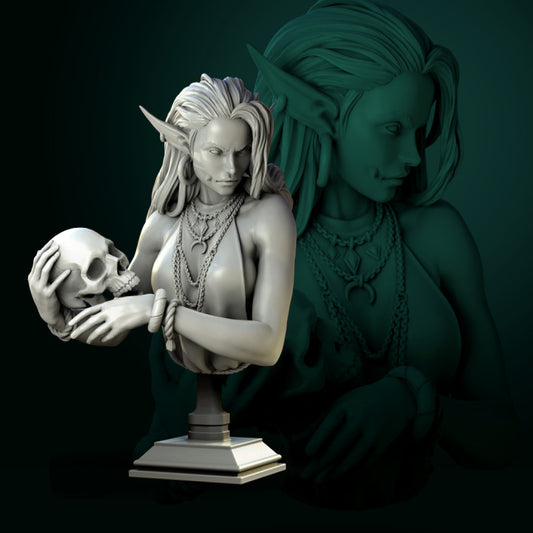 Laedria the Necromancer Show Quality Bust for Display
