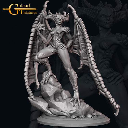 Female Demon Monster: 3D Resin Printed DnD (D&D) Pathfinder Miniatures