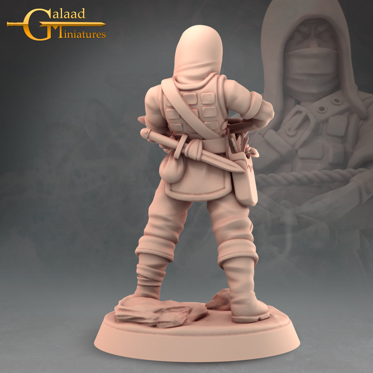 Bandit -03: 3D Resin Printed DnD (D&D) Pathfinder Miniatures