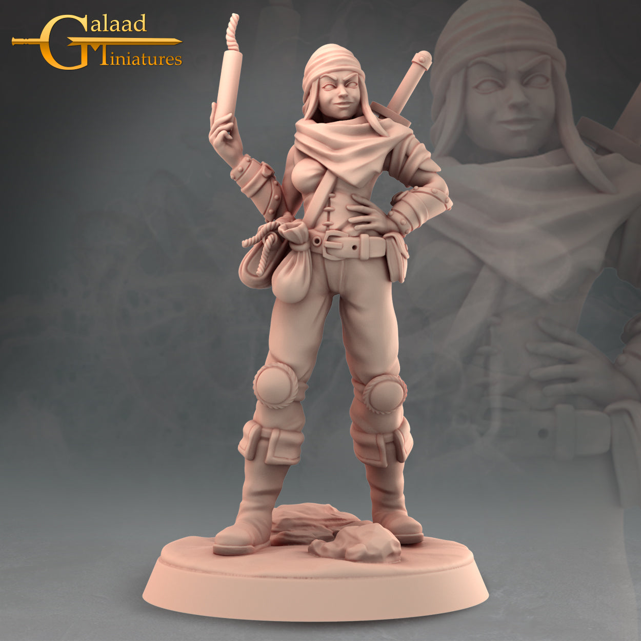 Bandit -06: 3D Resin Printed DnD (D&D) Pathfinder Miniatures