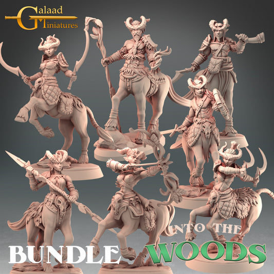 Into the Woods Centaurs Set: 3D Resin Printed DnD (D&D) Pathfinder Miniatures