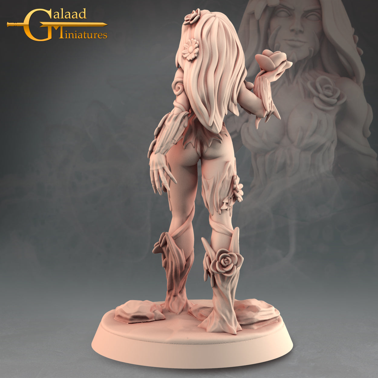 Dryad -01: 3D Resin Printed DnD (D&D) Pathfinder Miniatures