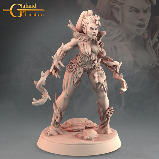 Dryad -03: 3D Resin Printed DnD (D&D) Pathfinder Miniatures