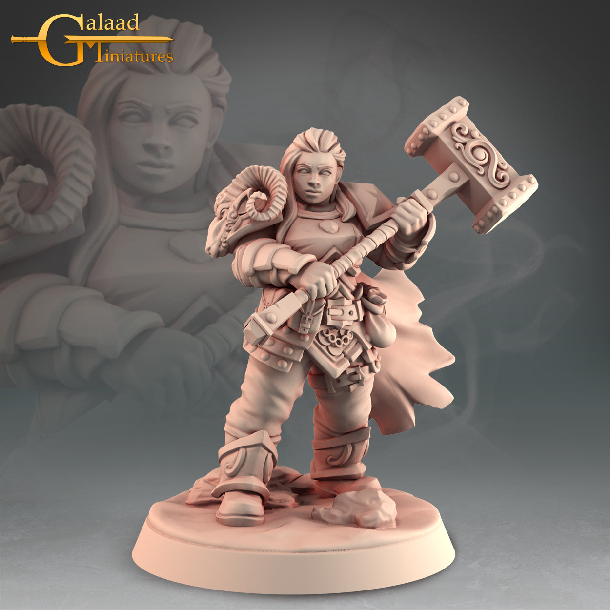 Female Dwarf Fighter : For D&D Campaigns & Tabletop Games