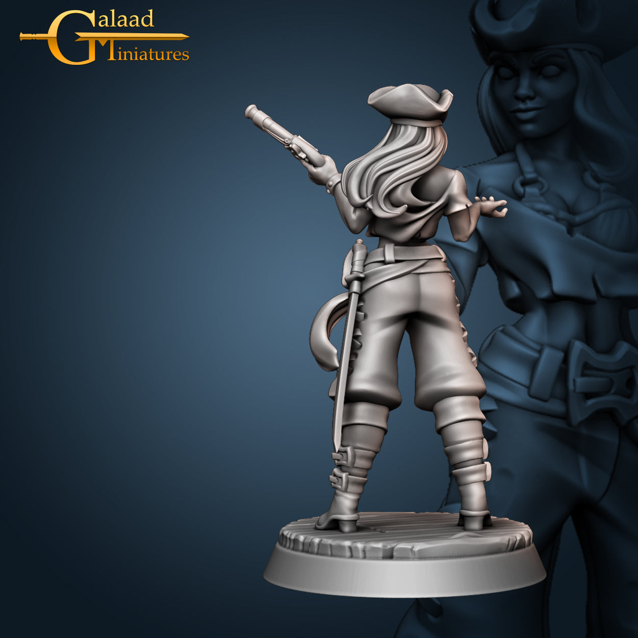 Pirate Female Shipmate-01: For D&D Campaigns & Tabletop Games