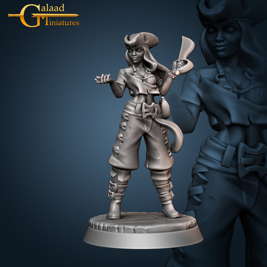 Pirate Female Shipmate No Gun-01: For D&D Campaigns & Tabletop Games