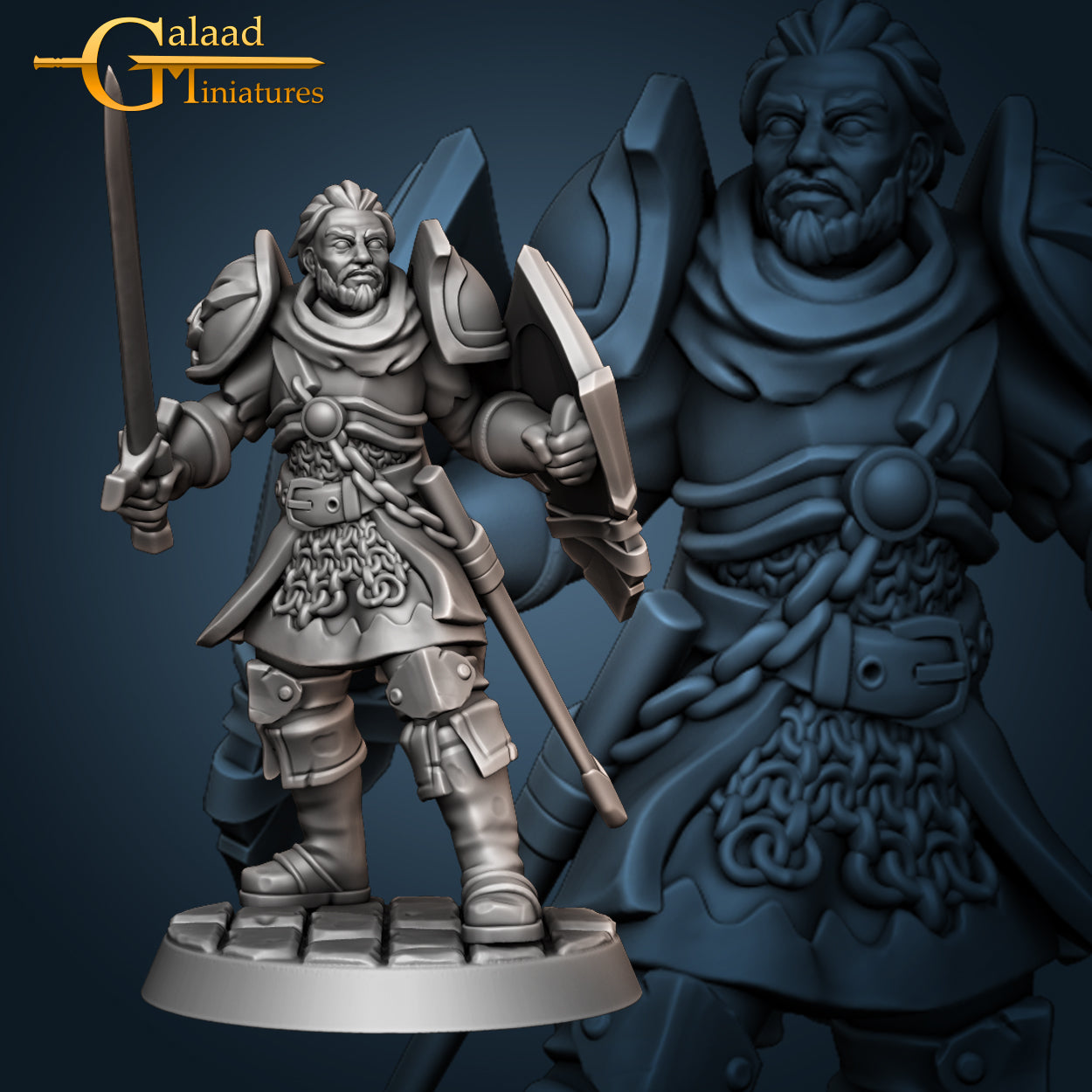 Rendal Male Fighter: For D&D Campaigns & Tabletop Games