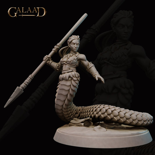 Naga Spearwoman: For D&D Campaigns & Tabletop Games