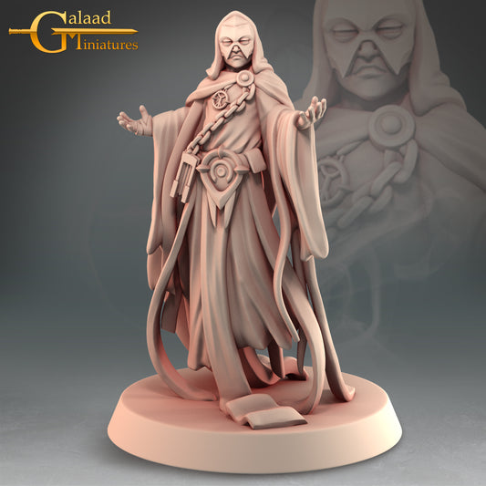 Necromancer: 3D Resin Printed DnD (D&D) Pathfinder Miniatures