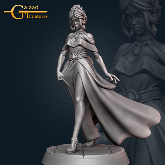 Princess: 3D Resin Printed DnD (D&D) Pathfinder Miniatures