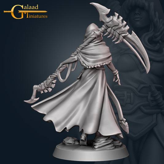 Female Reaper: 3D Resin Printed DnD (D&D) Pathfinder Miniatures