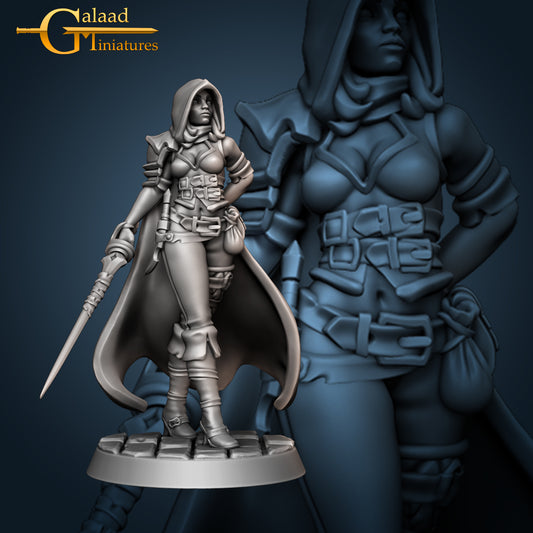 Female Rouge -02: For D&D Campaigns & Tabletop Games