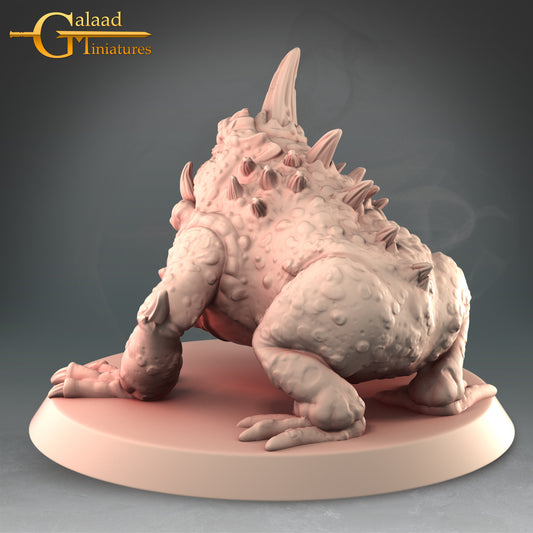 Giant Toad: 3D Resin Printed DnD (D&D) Pathfinder Miniatures