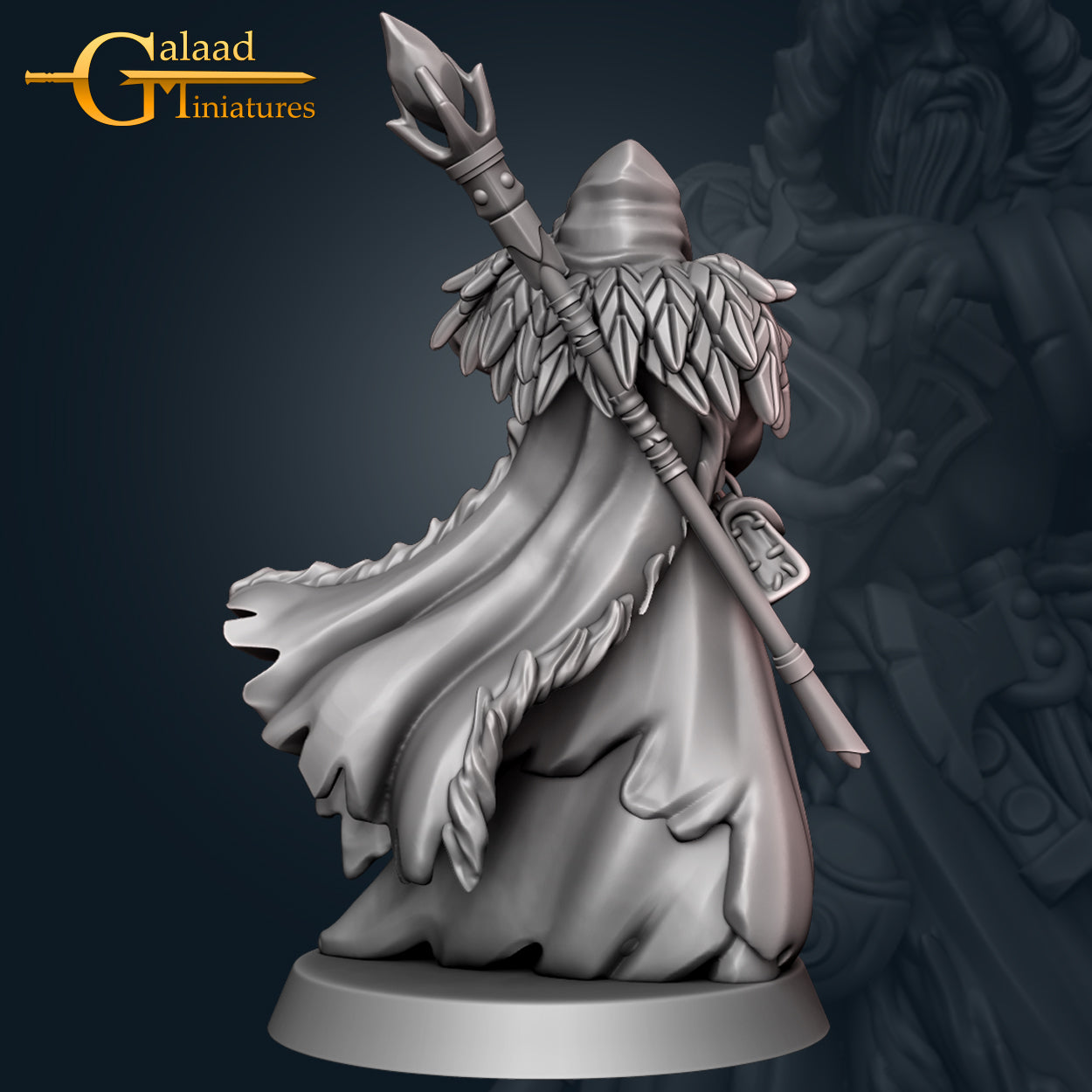 Northern Wizard: 3D Resin Printed DnD (D&D) Pathfinder Miniatures