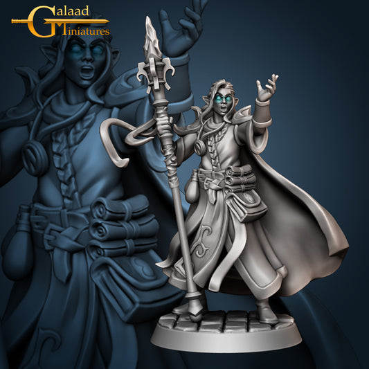 Fenton Wizard: 3D Resin Printed DnD (D&D) Pathfinder Miniatures