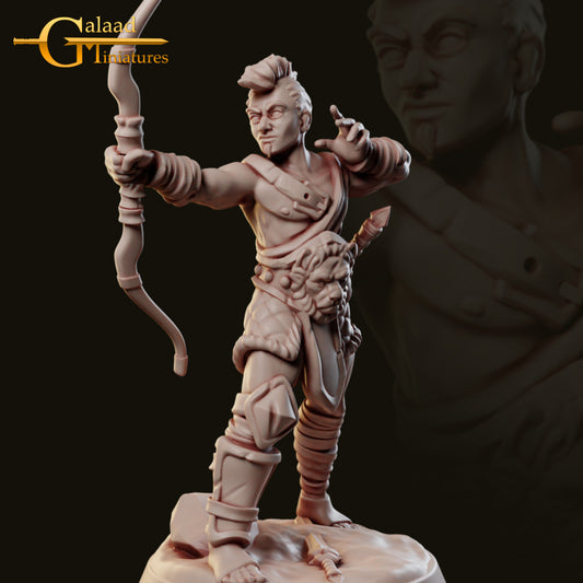 Arena Fighter Male-05: 3D Resin Printed DnD (D&D) Pathfinder Miniatures